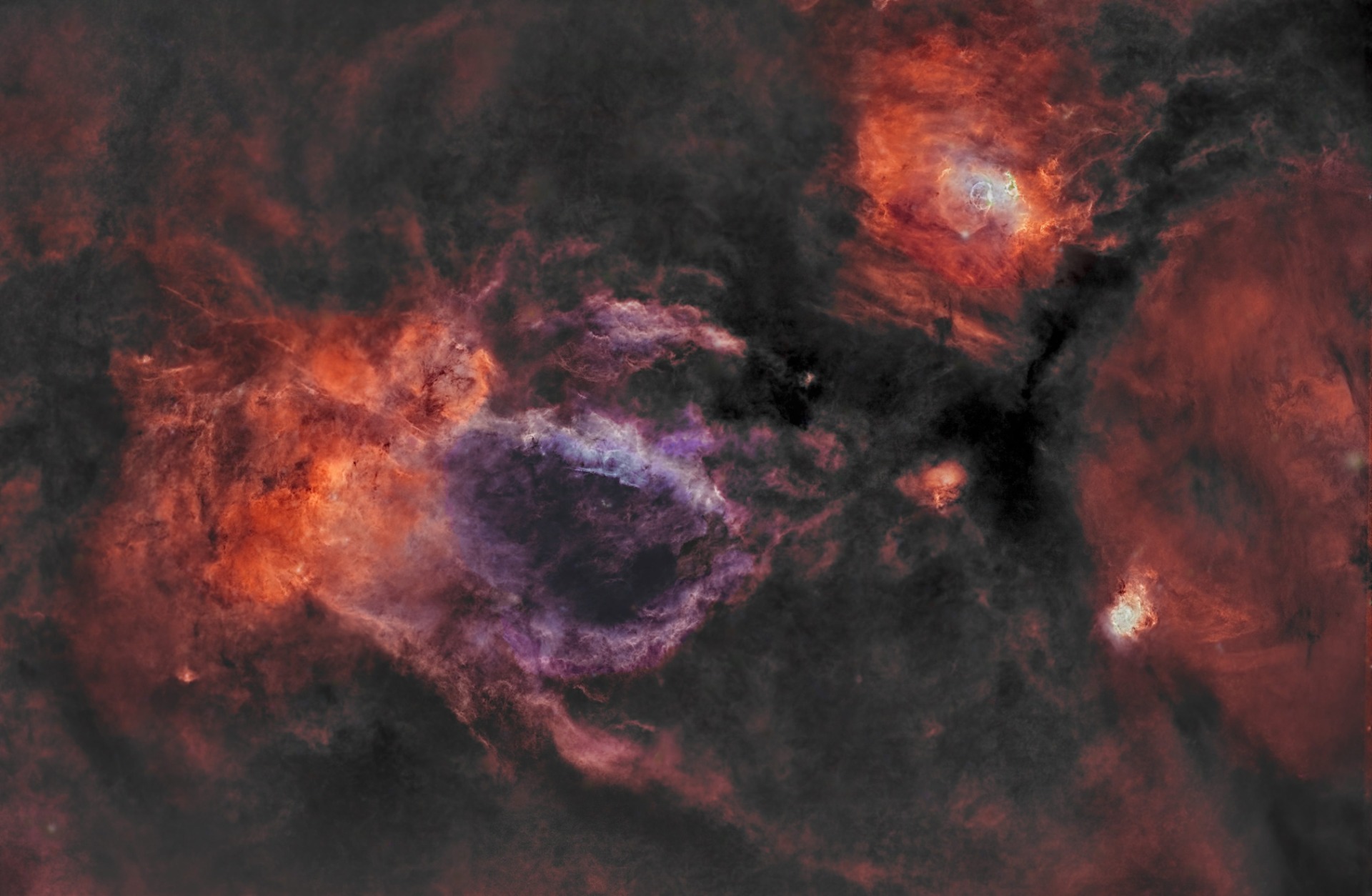 Idem image ci-dessus, sans étoiles (meilleure visibilité des détails).