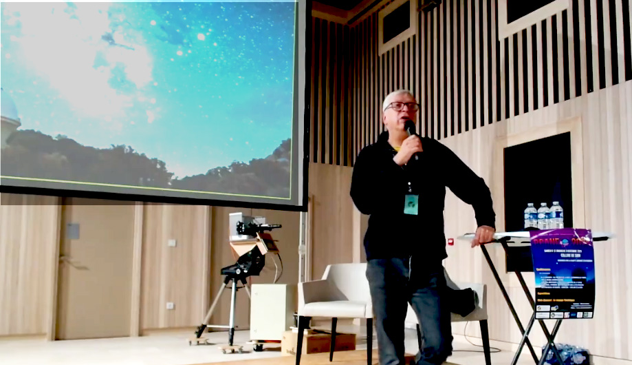 Alain Cirou au moment des qestions.